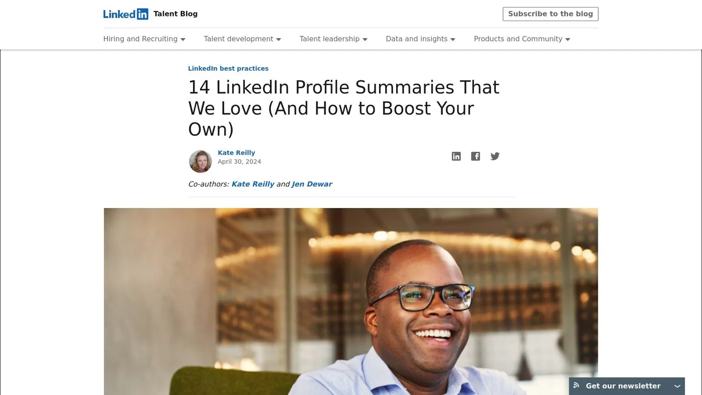 LinkedIn Talent Blog, 14 LinkedIn Profile Summary Examples